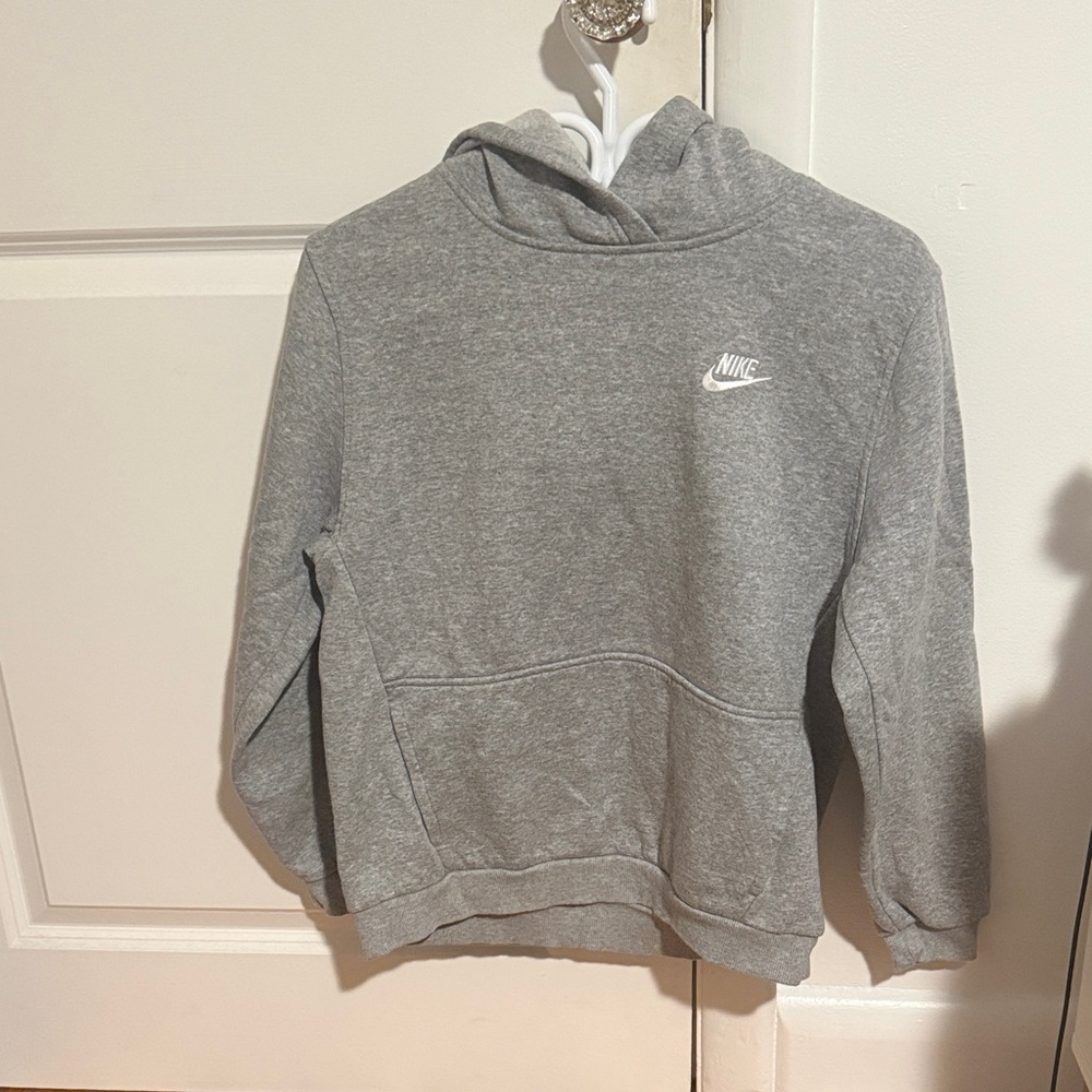 Boys Nike Gray Hoodie
